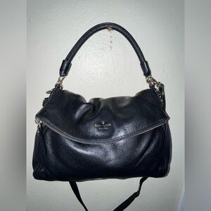 Kate Spade Black Pebbled Leather Shoulder Bag